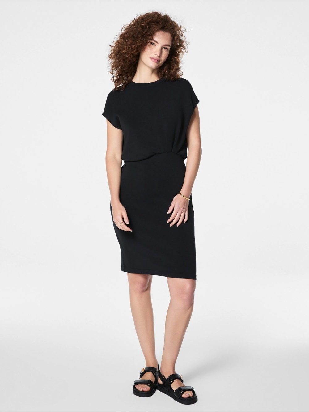 SPANX black AirEssentials® Gathered Waist Dress small